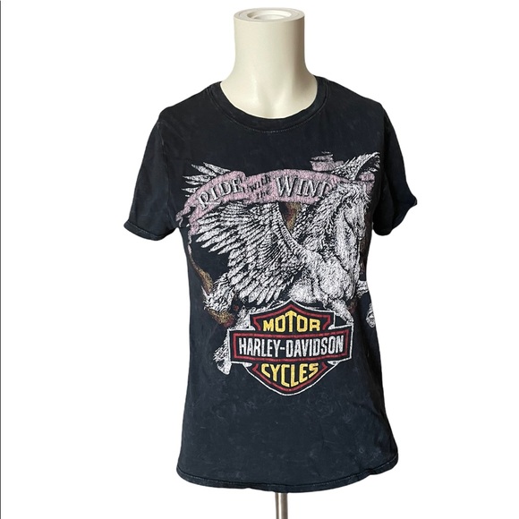 Harley Davidson Ride with the Wind T-shirt - Sz Small